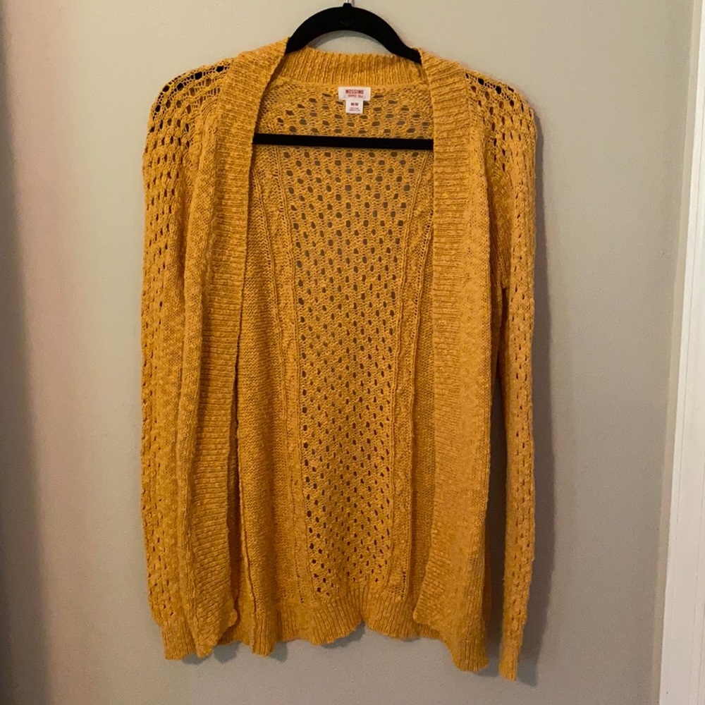 Target Mossimo Mustard Yellow Vintage Cardigan